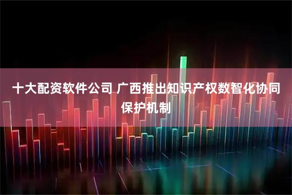 十大配资软件公司 广西推出知识产权数智化协同保护机制